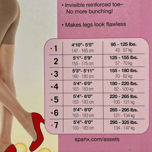 Assets by SPANX Shaping Sheer Pantyhose Black Size 1 Lot of 2 Pair - Picture 7 of 8